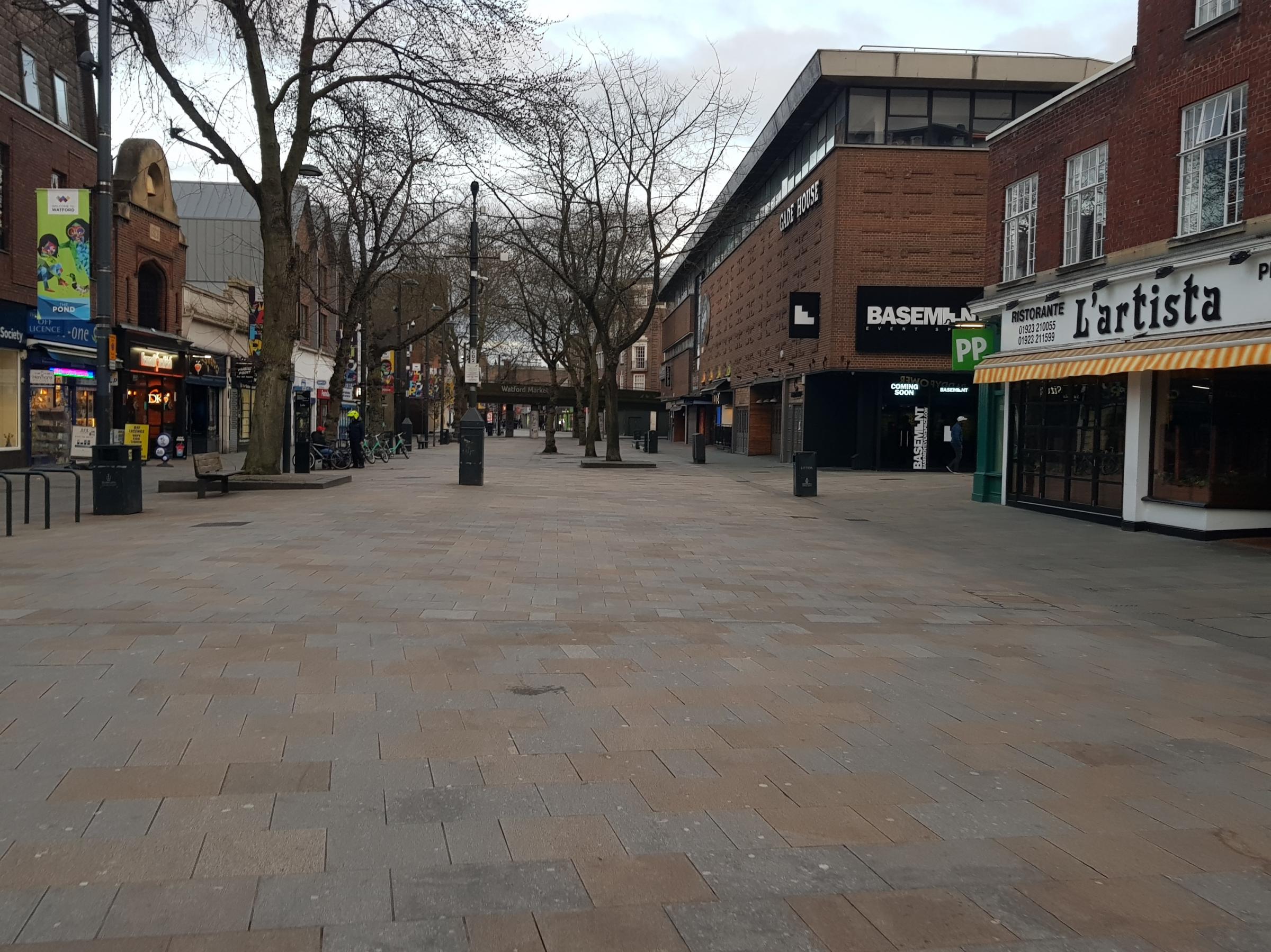 Coronavirus Watford Town Centre Deserted As People Stay Home Harrow Times