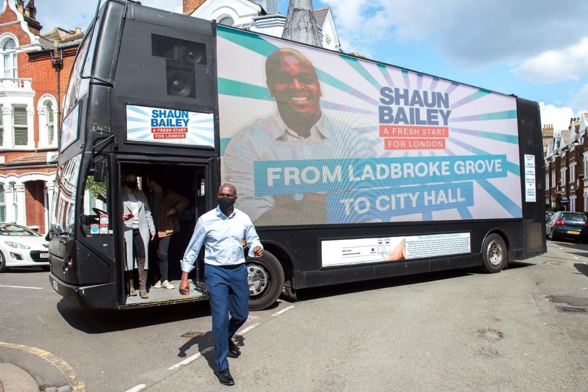 Shaun Bailey Begins 32 Hour Campaign Bus Tour Harrow Times